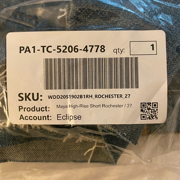 Rag & Bone Maya High Rise denim shorts sz 27 - NWT - Picture 4 of 5